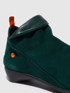 Zip Up Ankle Boots FARAH FOREST GREEN